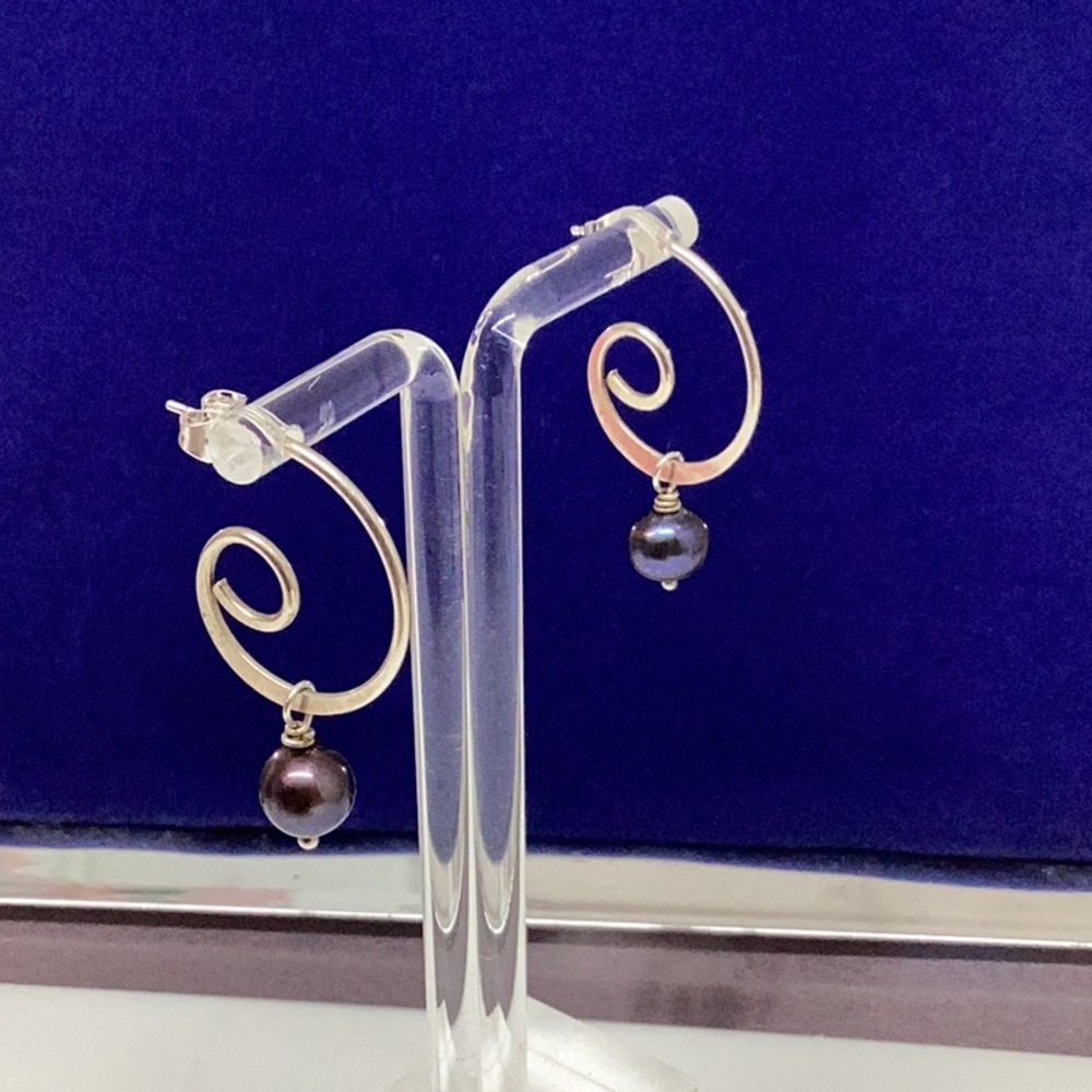 Silver earrings